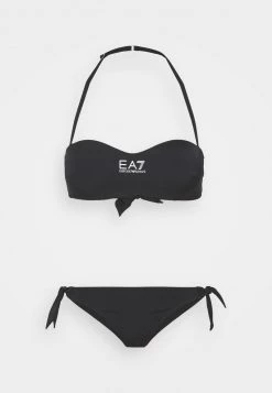 EA7 Emporio Armani SEAWORLD MAXI LOGO BAND Bikini Nero Femme