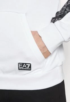 EA7 Emporio Armani Sweatshirt White Homme -EA7 Emporio Armani Soldes Magasin 7dfe2072fd424063ab603e01ac5ab940