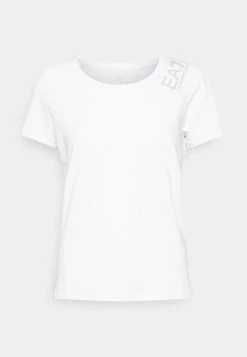 EA7 Emporio Armani T Shirt Imprimé White Femme