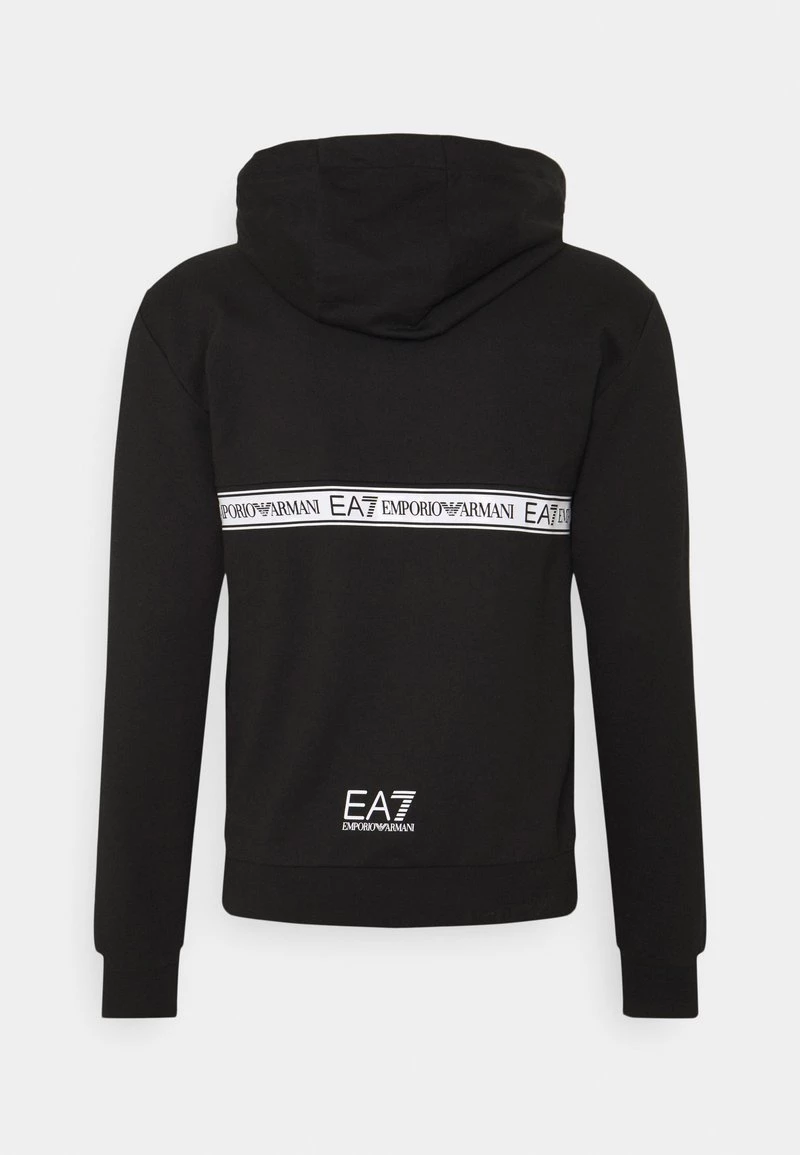 EA7 Emporio Armani Homme Sweat à Capuche Anthracite/white 2 EA7 Emporio Armani Homme Sweat à Capuche Anthracite/white – Image 2