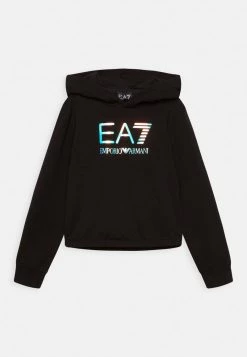 EA7 Emporio Armani Enfant TRAIN IRIDESCENT GIRL CROP Sweatshirt Black