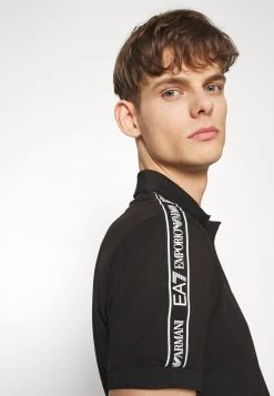EA7 Emporio Armani Homme Polo Black -EA7 Emporio Armani Soldes Magasin 88a05c79f4a945289ed2a435547fc84f