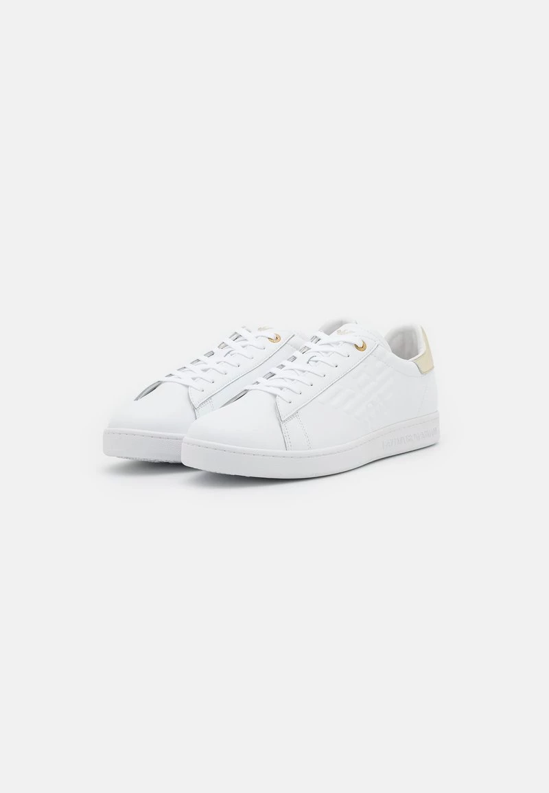 EA7 Emporio Armani UNISEX Baskets Basses White/gold 2 EA7 Emporio Armani UNISEX Baskets Basses White/gold – Image 2