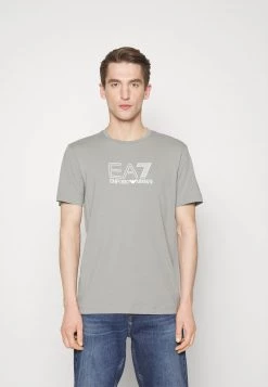 EA7 Emporio Armani Homme T Shirt Imprimé Grey