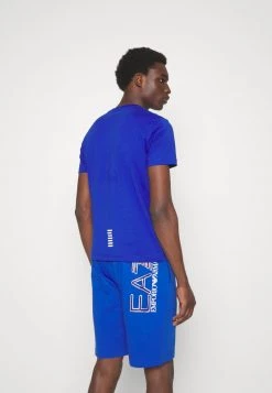 EA7 Emporio Armani Homme T Shirt Basique Royal Blue -EA7 Emporio Armani Soldes Magasin 95bb1da948a74ad384ed7e6256b963ab