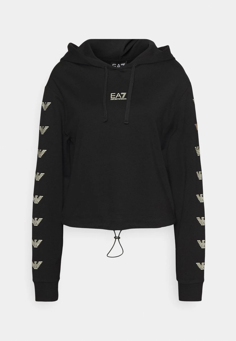 EA7 Emporio Armani Femme Sweatshirt Black/gold 1 EA7 Emporio Armani Femme Sweatshirt Black/gold