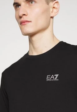 EA7 Emporio Armani Homme T Shirt Imprimé Black -EA7 Emporio Armani Soldes Magasin 99b0ab954e7b45dc821c1c5a5208f443
