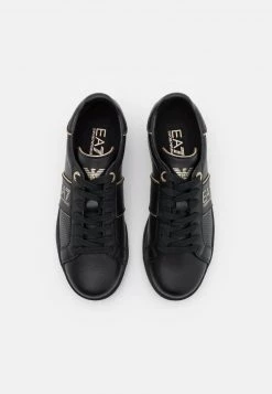 EA7 Emporio Armani UNISEX Baskets Basses Triple Black/gold -EA7 Emporio Armani Soldes Magasin 9c1118594c9a46e187d3d0110202501c