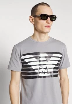 EA7 Emporio Armani Homme T Shirt Imprimé Grey -EA7 Emporio Armani Soldes Magasin a079b0c60a2e41ec9ddd11d28bce8e4a