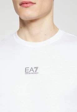 EA7 Emporio Armani Homme T Shirt Imprimé White -EA7 Emporio Armani Soldes Magasin a2607f83c2784bc2a1b6a7a749ec67db