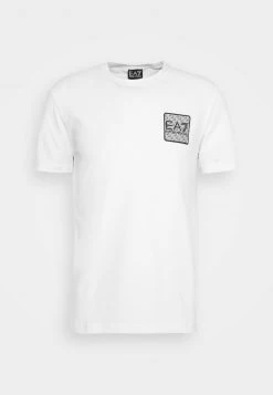 EA7 Emporio Armani T Shirt Imprimé White/silver Coloured Homme -EA7 Emporio Armani Soldes Magasin a590e2d93a3543558554205e4c74d4be