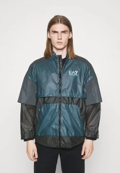 EA7 Emporio Armani Veste Légère Black/teal Homme