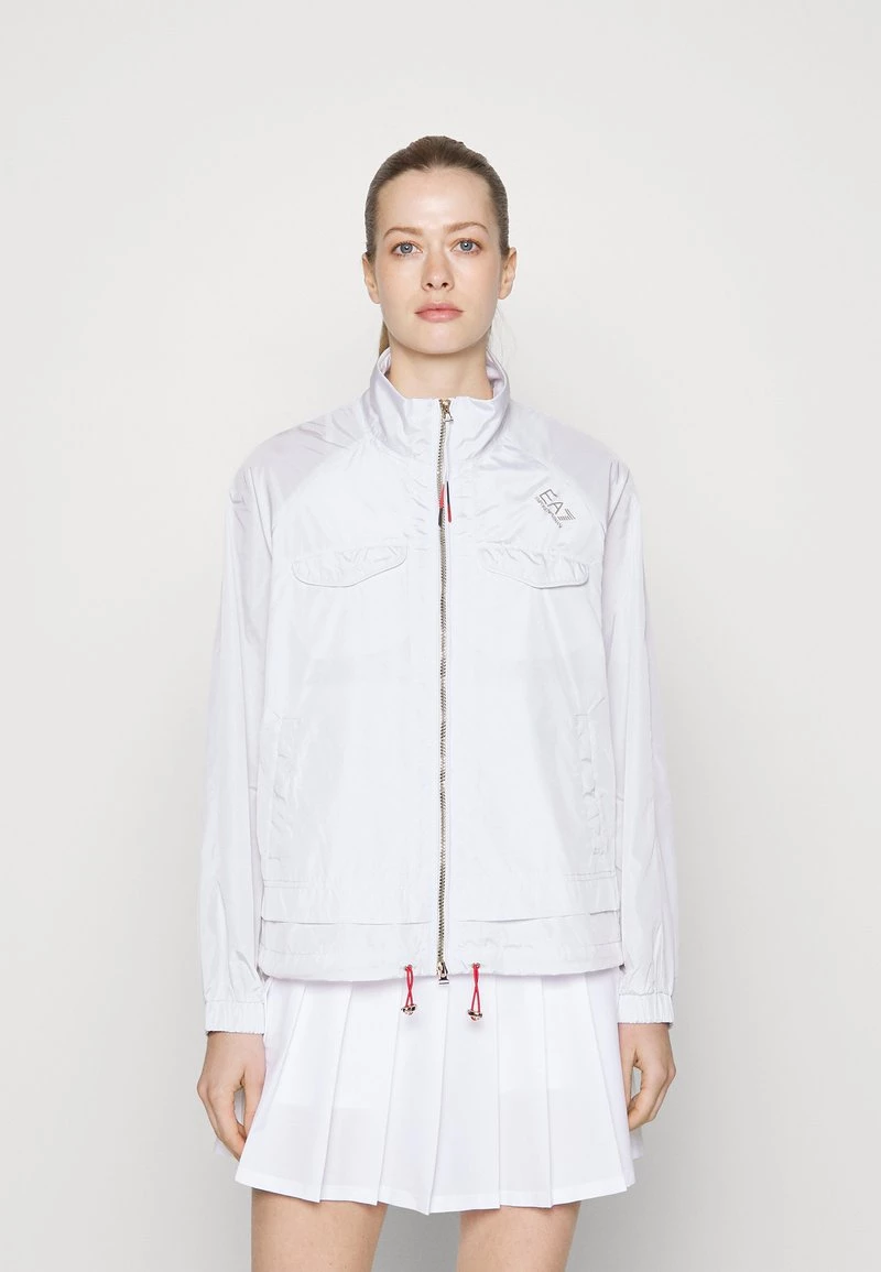 EA7 Emporio Armani TENNIS CLUB JACKET Veste Coupe Vent Bianco Femme 1 EA7 Emporio Armani TENNIS CLUB JACKET Veste Coupe Vent Bianco Femme