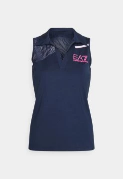 EA7 Emporio Armani TENNIS PRO T Shirt De Sport Blu Navy Femme