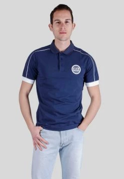 EA7 Emporio Armani LOGO GOMMATO Polo Blue Homme