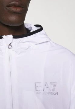 EA7 Emporio Armani Veste Légère White/black Homme -EA7 Emporio Armani Soldes Magasin adfdc1cb5172463facdb890d1d9b4da8