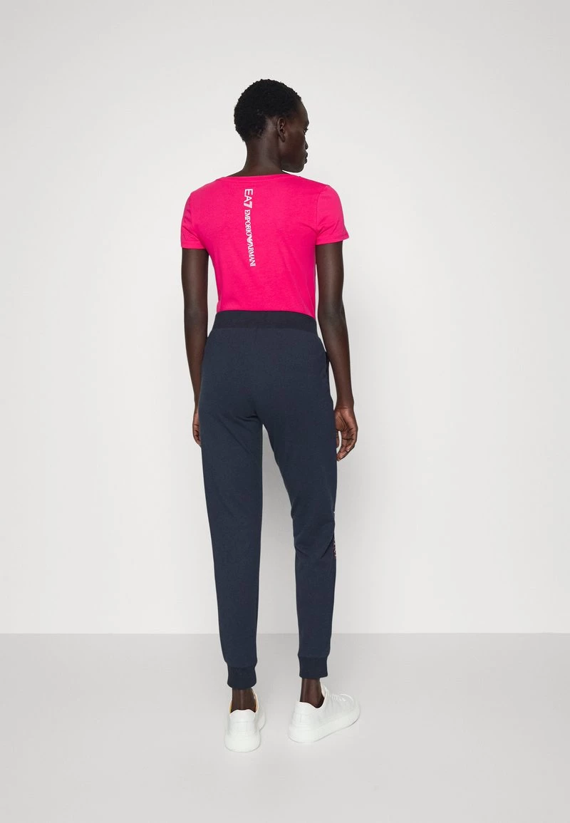 EA7 Emporio Armani Pantalon De Survêtement Navy/red Femme 3 EA7 Emporio Armani Pantalon De Survêtement Navy/red Femme – Image 3