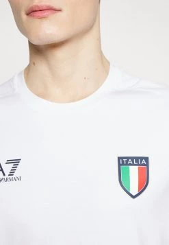 EA7 Emporio Armani Homme T Shirt Imprimé White -EA7 Emporio Armani Soldes Magasin b2200ab2acf54ec8a72c8c4ae8ce565f