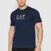 EA7 Emporio Armani LOGO LUCIDO T Shirt Imprimé Blue Homme