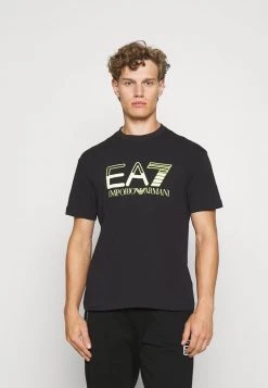EA7 Emporio Armani Homme T Shirt Imprimé Black