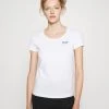 EA7 Emporio Armani T Shirt Imprimé White/black Femme