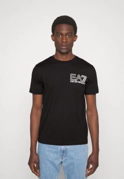 EA7 Emporio Armani Homme T Shirt Imprimé Black