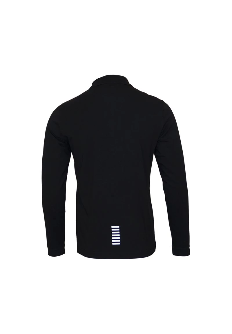 EA7 Emporio Armani LONGSLEEVE Polo Schwarz Homme 2 EA7 Emporio Armani LONGSLEEVE Polo Schwarz Homme – Image 2