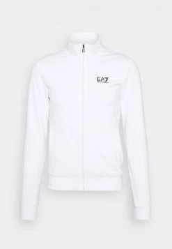 EA7 Emporio Armani Homme Sweat à Capuche Zippé White -EA7 Emporio Armani Soldes Magasin b5413786bfe94a32b7cf2266ddec767d