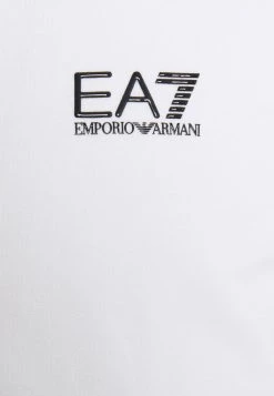 EA7 Emporio Armani Sweat à Capuche Zippé White Homme -EA7 Emporio Armani Soldes Magasin b5d42418be834a7893349e06b7b3eab6