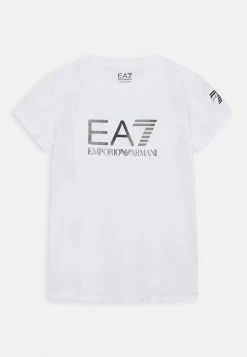 EA7 Emporio Armani T Shirt Imprimé White Enfant