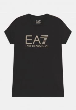 EA7 Emporio Armani Enfant T Shirt Imprimé Black
