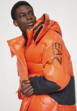 EA7 Emporio Armani Homme Veste D'hiver Orange -EA7 Emporio Armani Soldes Magasin bfd7d991072b4e85918e4e744c4e0bba