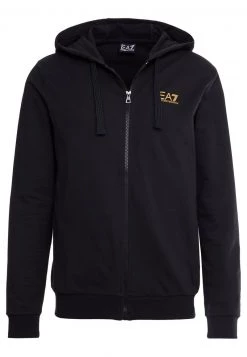 EA7 Emporio Armani Homme Sweat à Capuche Zippé Black -EA7 Emporio Armani Soldes Magasin c4aff174802a42c1b4c0670724c7d038