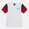 EA7 Emporio Armani T Shirt Imprimé White Enfant