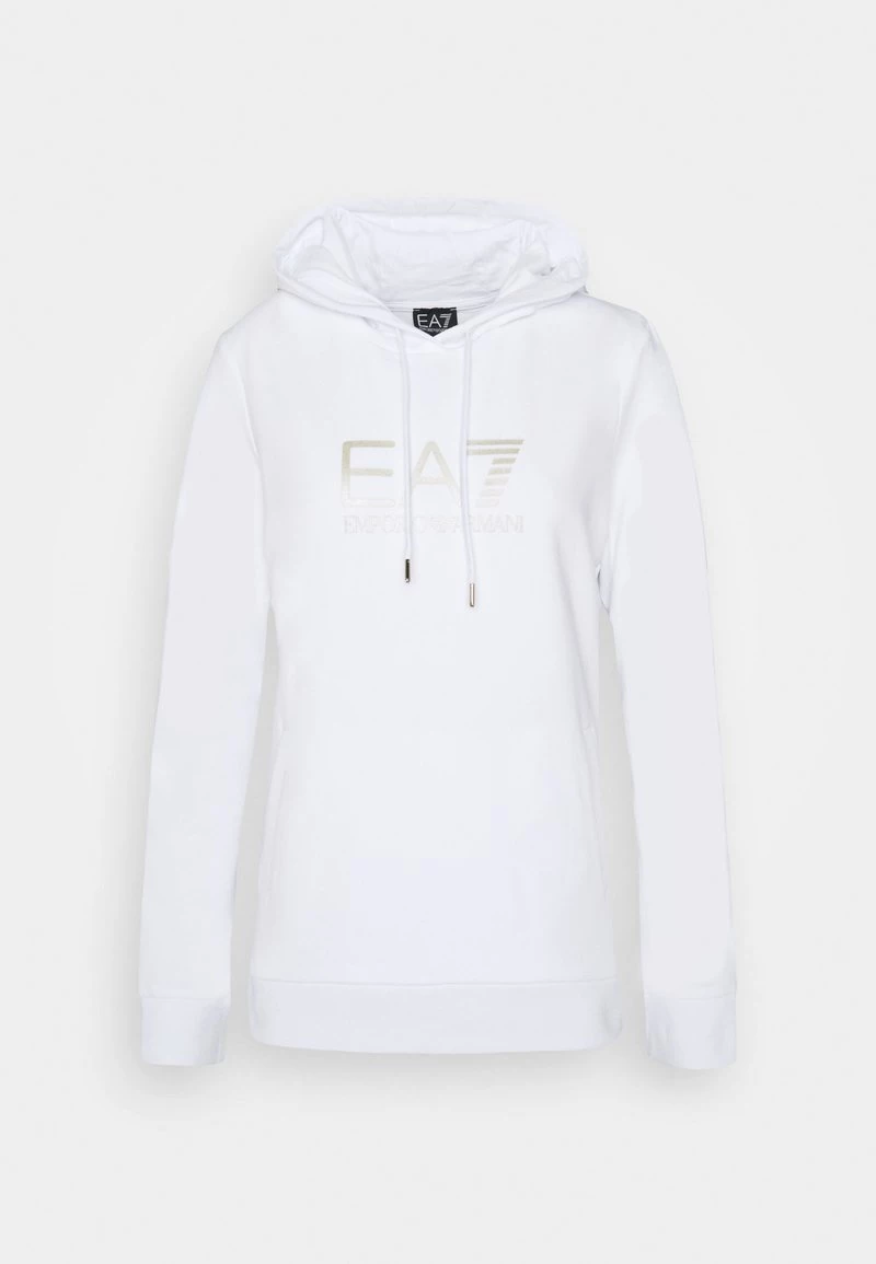 EA7 Emporio Armani Sweatshirt White/light Gold Femme 1 EA7 Emporio Armani Sweatshirt White/light Gold Femme