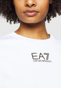 EA7 Emporio Armani Sweatshirt White Femme -EA7 Emporio Armani Soldes Magasin c7b6e2bbd4ed4e809a36dadd97367f79