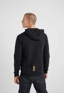 EA7 Emporio Armani Homme Sweat à Capuche Zippé Black -EA7 Emporio Armani Soldes Magasin c88815e4fe0d4c96b423a2c6da13df56
