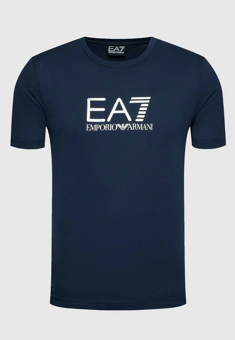 EA7 Emporio Armani LOGO LUCIDO T Shirt Imprimé Blue Homme 4 EA7 Emporio Armani LOGO LUCIDO T Shirt Imprimé Blue Homme â Image 4