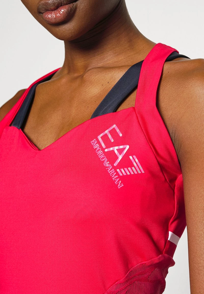 EA7 Emporio Armani Femme TENNIS PRO DRESS Robe De Sport Rosa Scuro 7 EA7 Emporio Armani Femme TENNIS PRO DRESS Robe De Sport Rosa Scuro – Image 7