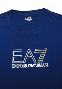 EA7 Emporio Armani Homme T Shirt Imprimé Dunkelblau -EA7 Emporio Armani Soldes Magasin cf6bc5b7306a44758e18fcc9d923ccdb