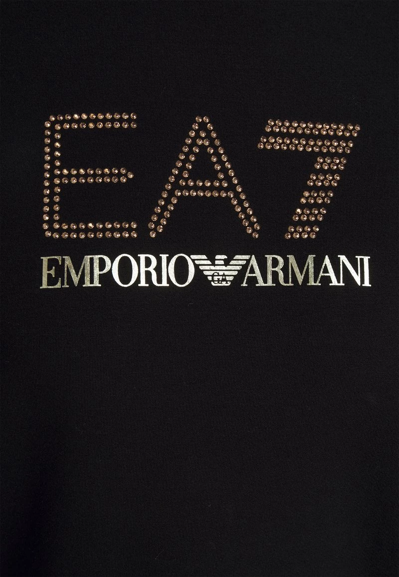 EA7 Emporio Armani TRACKSUIT Survêtement Black/gold Femme 4 EA7 Emporio Armani TRACKSUIT Survêtement Black/gold Femme – Image 4
