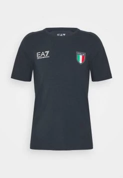 EA7 Emporio Armani Homme T Shirt Imprimé Dark Blue -EA7 Emporio Armani Soldes Magasin d2203b4c2a874671ba447ace61c71e20