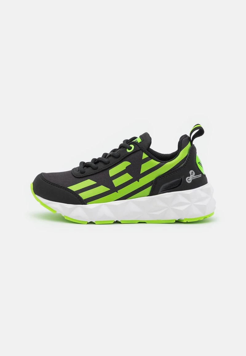 EA7 Emporio Armani Baskets Basses Black/neon Green Enfant 1 EA7 Emporio Armani Baskets Basses Black/neon Green Enfant