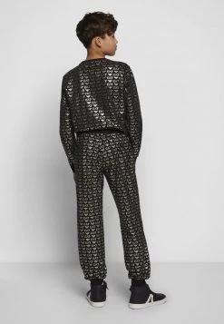 EA7 Emporio Armani PANTS MONOGRAM TAPE UNISEX Pantalon De Survêtement Black Gold -EA7 Emporio Armani Soldes Magasin d6bf708d42934be2b789ed58a8e008e2