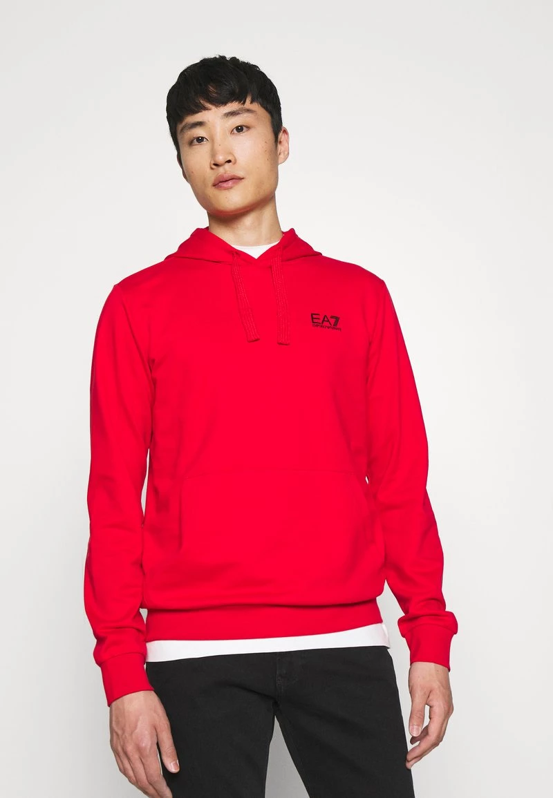 EA7 Emporio Armani Sweat à Capuche Red Homme 1 EA7 Emporio Armani Sweat à Capuche Red Homme