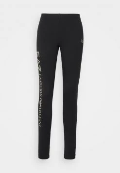 EA7 Emporio Armani Legging Black/gold Femme