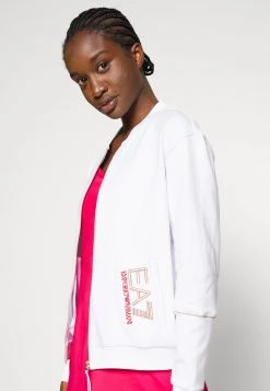 EA7 Emporio Armani Femme TENNIS CLUB Veste De Survêtement Bianco -EA7 Emporio Armani Soldes Magasin da00c7ea80714f2e8f1ec0f0c8fd2f8b