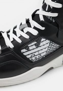 EA7 Emporio Armani NEW BASKET UNISEX Baskets Montantes Black/white -EA7 Emporio Armani Soldes Magasin da42a32fc3e84b9baca1525267c87bfa