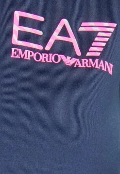 EA7 Emporio Armani TENNIS PRO T Shirt De Sport Blu Navy Femme -EA7 Emporio Armani Soldes Magasin dae24355084c42b5909c50a35110e071