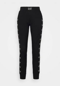 EA7 Emporio Armani Femme TROUSER Pantalon De Survêtement Black/gold Coloured